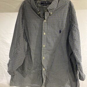 Ralph Lauren Blue & Green Button-Down Shirt XL